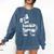 Lone Vibes Celebration Individualistic Introvert Party Comfort Colors Sweatshirt Denim