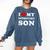 I Love My Introvert Son I Heart My Introvert Son Comfort Colors Sweatshirt Denim