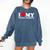 I Love My Social Anxiety Heart Humor Introvert Statement Comfort Colors Sweatshirt Denim