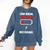 Low Social Battery Need Recharge Introvert Self-Care Comfort Colors Sweatshirt Denim
