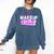 Makeup Artist Beauty Cosmetologist Graduation T-Shirt Comfort Colors Sweatshirt Denim