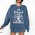 Masters Degree Graduation Art For Women Girl Masters Degree Comfort Colors Sweatshirt Denim