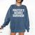 MASTER'S DEGREE SURVIVOR Graduation Grad College Comfort Colors Sweatshirt Denim