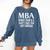 MBA For Men Women Master Degree Graduation Day Comfort Colors Sweatshirt Denim