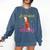 By Any Means Necessary Graduation HBCU Educated Girl Comfort Colors Sweatshirt Denim