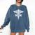 MSN Letters On Caduceus Medical Emblem MSN Nurse Graduation Comfort Colors Sweatshirt Denim