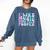 I Like Music More Than People Introvert Musician Retro Comfort Colors Sweatshirt Denim