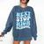 Next Stop High School Elementary School Graduation 2025 Comfort Colors Sweatshirt Denim