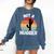 Not A Hugger Cactus Introvert Antisocial Comfort Colors Sweatshirt Denim