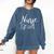 Nurse Established 2018 Shirt Nursing School Graduation Comfort Colors Sweatshirt Denim