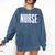 Nurse Glitch Aesthetic Graduation Nurse Glitch Graphic Art Comfort Colors Sweatshirt Denim