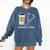 Nurse Life Graphic Nursing School Graduation Comfort Colors Sweatshirt Denim