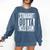 Nurse The Straight Outta NCLEX Graduation RN Gift Tshirt Comfort Colors Sweatshirt Denim