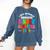 I Officially Graduated Kindergarten Graduation 2024 Comfort Colors Sweatshirt Denim
