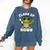 Peace Sign Hand Turtle Class Of 2026 Graduation Comfort Colors Sweatshirt Denim
