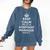 Personalized Keep Calm Graduation Christmas Team Assistant Manager Job Title Profession Birthday Comfort Colors Sweatshirt Denim