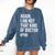 PHD Doctorate Phinished Doctoral Degree PHD Graduation Comfort Colors Sweatshirt Denim
