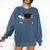 PhD Graduation Celebration For Finished Phd Grad Men Women Comfort Colors Sweatshirt Denim