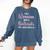 PhD Graduation Woman With A Doctorate Degree Comfort Colors Sweatshirt Denim