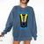 PhD Hood Graduation Shirt Doctorate Degree Doctoral Comfort Colors Sweatshirt Denim