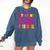 Pink STRAIGHT OUTTA Preschool PRE-K Graduation Comfort Colors Sweatshirt Denim