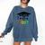 Pre-K -12th Grade Hand Prints Space Graduation Class Of 2037 Comfort Colors Sweatshirt Denim