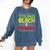 Proud African American Educated Graduation Comfort Colors Sweatshirt Denim