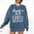 Proud Air Force Cousin US Air Force Graduation Cousin Tee Comfort Colors Sweatshirt Denim
