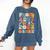 Proud Aunt Of A Class Of 2023 Graduated Graduation Women Comfort Colors Sweatshirt Denim