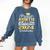 Proud Auntie Of 5th Grade Graduate 2024 Family Graduation Comfort Colors Sweatshirt Denim