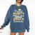 Proud Aunty Of 2023 Class MBA Graduate Family Graduation Comfort Colors Sweatshirt Denim