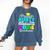 Proud Aunty Of Kindergarten Graduate 2024 Graduation Aunty Comfort Colors Sweatshirt Denim