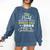 Proud Bonus Dad Of PreK School Graduate 2024 Graduation Premium Comfort Colors Sweatshirt Denim
