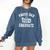 Proud Dad Of A 2024 Graduate Grad Class Of 2024 Graduation Comfort Colors Sweatshirt Denim