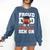 Proud Dad Of a Football Senior 2026 Graduation Comfort Colors Sweatshirt Denim