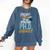 Proud Dad PhD Doctoral Graduation Doctorate Degree EdD PsyD Comfort Colors Sweatshirt Denim