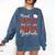 Proud Family Of a Class Of 2025 Graduate For Graduation Comfort Colors Sweatshirt Denim