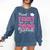Proud Family Of a Class Of 2026 Graduate For Graduation Comfort Colors Sweatshirt Denim