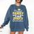 Proud Family Of Two 2023 Graduate Class 2023 Graduation Comfort Colors Sweatshirt Denim