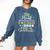Proud Father Of PreK School Graduate 2024 Graduation Father Premium Comfort Colors Sweatshirt Denim
