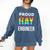 Proud Gay Engineer LGBTQ Rainbow Engineering Graduation Comfort Colors Sweatshirt Denim