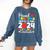 Proud Grandma Of Class Of 2024 Preschool Graduate Graduation Comfort Colors Sweatshirt Denim