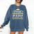 Proud Grandpa Of a 2024 Graduate Senior Graduation Men Comfort Colors Sweatshirt Denim