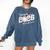 Proud Mama Of A 2026 Senior Baseball Graduation Mom Comfort Colors Sweatshirt Denim