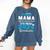 Proud Mama Of 5th Grade Graduate 2024 Elementary Graduation Comfort Colors Sweatshirt Denim