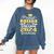 Proud Mom Of 2024 College Graduate Family 24 Graduation Comfort Colors Sweatshirt Denim