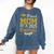 Proud Mom Of A 2025 Graduate Senior Class Of 2025 Graduation Comfort Colors Sweatshirt Denim