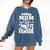Proud Mom Class Of 2025 Graduation Senior Golf Player Mom Comfort Colors Sweatshirt Denim