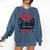 Proud Mom Of a Lacrosse Senior 2022 Graduation Comfort Colors Sweatshirt Denim