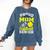 Proud Mom Of a Softball Senior Class Of 2026 Graduation Comfort Colors Sweatshirt Denim
